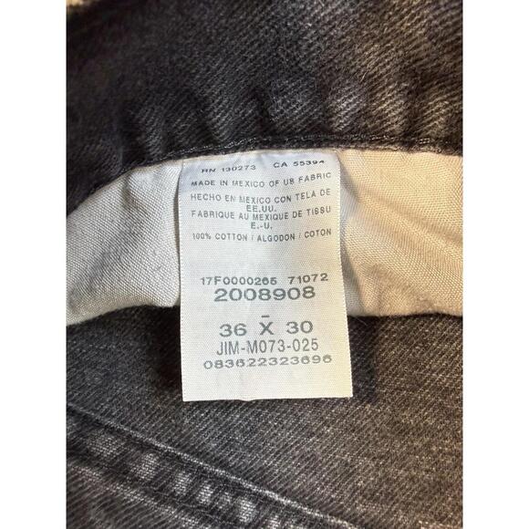 Lee Loose Fit Carpenter Jeans Black  Mens 36x30 Dark Wash Size RN130273 - Picture 4 of 7